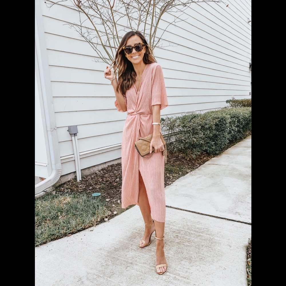 Dolman Plisse Midi Dress | SOLD OUT